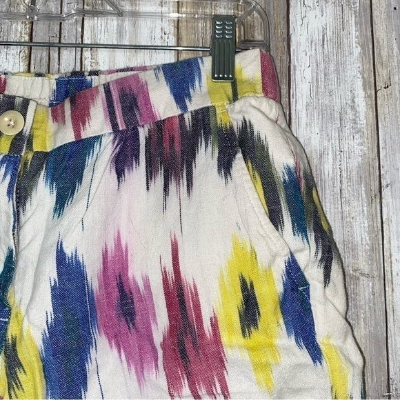 J. Crew Paint Swatch Linen Blend Shorts - Picture 2 of 6